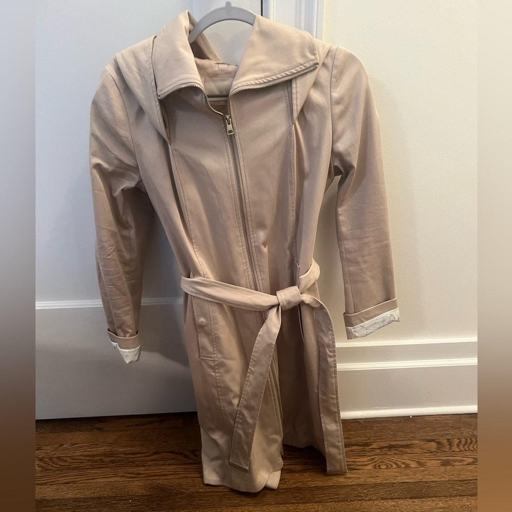 Soia & Kyo Maali Strech Trench Coat Oatmeal size medium